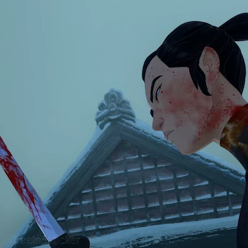 😠 Стикер «Blue Eye Samurai» для Telegram