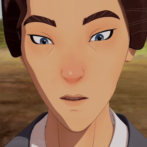 🙂 Стикер «Blue Eye Samurai» для Telegram