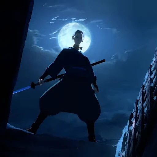 🥷 Стикер «Blue Eye Samurai» для Telegram