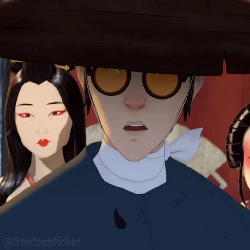 😯 Стикер «Blue Eye Samurai» для Telegram