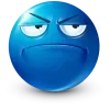 Стикер 12 Blue Face Emoji