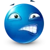Стикер 13 Blue Face Emoji