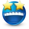 Стикер 59 Blue Face Emoji