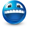 Стикер 35 Blue Face Emoji