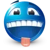 Стикер 42 Blue Face Emoji