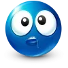 Стикер 19 Blue Face Emoji