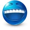 Стикер 47 Blue Face Emoji
