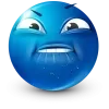 Стикер 3 Blue Face Emoji
