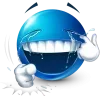 Стикер 21 Blue Face Emoji