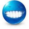 Стикер 5 Blue Face Emoji