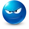 Стикер 46 Blue Face Emoji