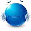 Стикер 2 Blue Face Emoji