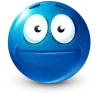 Стикер 49 Blue Face Emoji