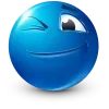 Стикер 36 Blue Face Emoji