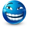 Стикер 34 Blue Face Emoji