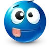 Стикер 48 Blue Face Emoji