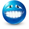 Стикер 41 Blue Face Emoji