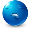 Стикер 43 Blue Face Emoji