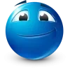 Стикер 37 Blue Face Emoji
