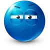 Стикер 4 Blue Face Emoji