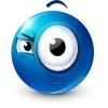 Стикер 24 Blue Face Emoji
