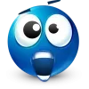 Стикер 56 Blue Face Emoji