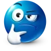 Стикер 20 Blue Face Emoji