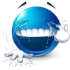Стикер 28 Blue Face Emoji