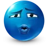 Стикер 32 Blue Face Emoji