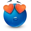 Стикер 39 Blue Face Emoji