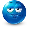 Стикер 27 Blue Face Emoji