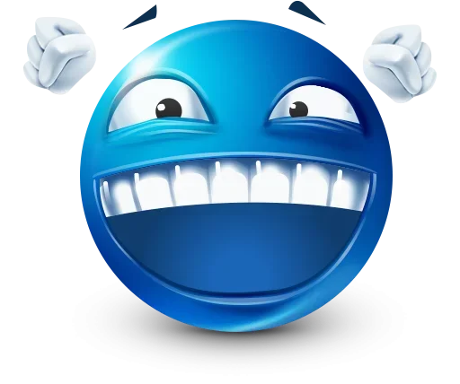 Стикер 47 Blue Emotions