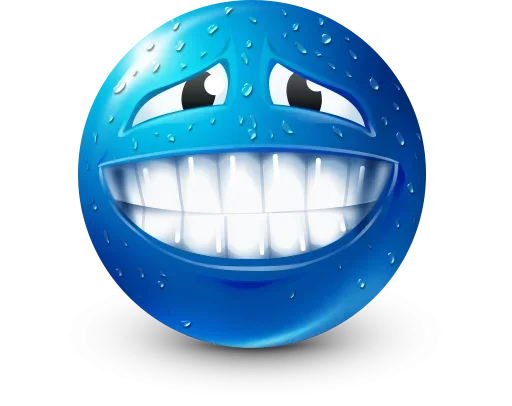Стикер 12 Blue Emotions