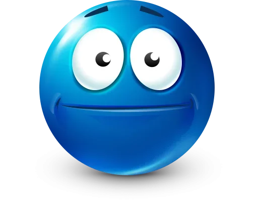 Стикер 20 Blue Emotions