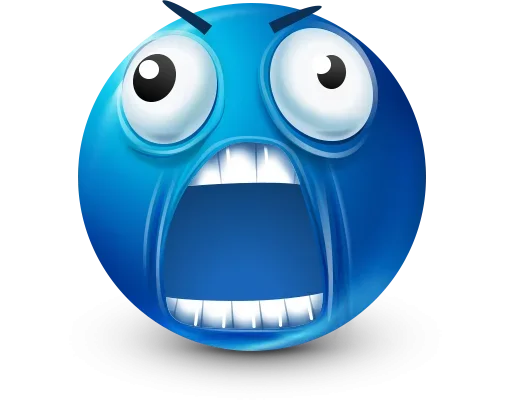 Стикер 52 Blue Emotions