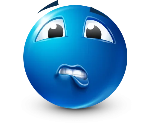 Стикер 36 Blue Emotions