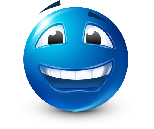 Стикер 44 Blue Emotions