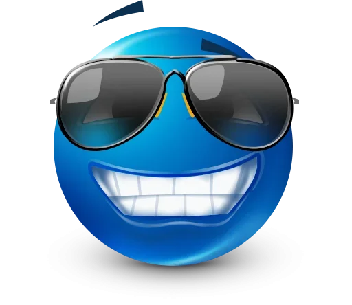 Стикер 22 Blue Emotions