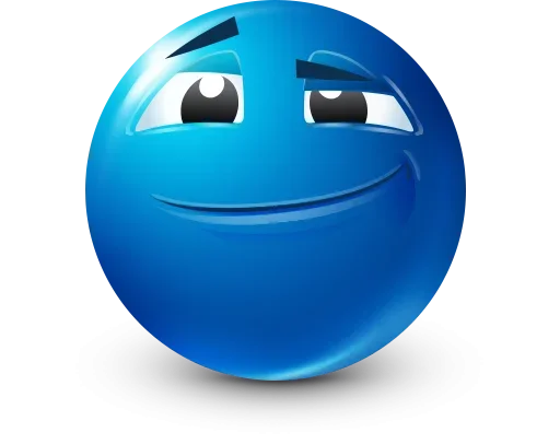 Стикер 9 Blue Emotions