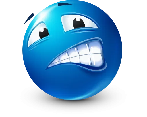Стикер 45 Blue Emotions