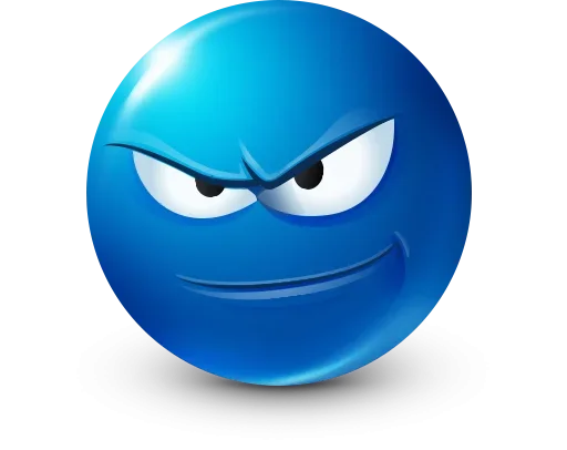 Стикер 17 Blue Emotions
