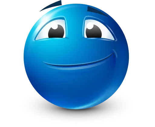 Стикер 8 Blue Emotions