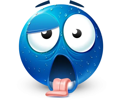 Стикер 50 Blue Emotions