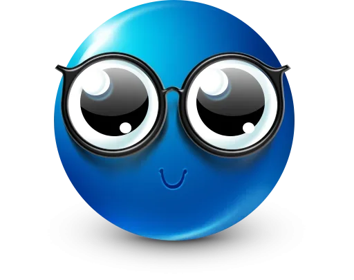 Стикер 25 Blue Emotions