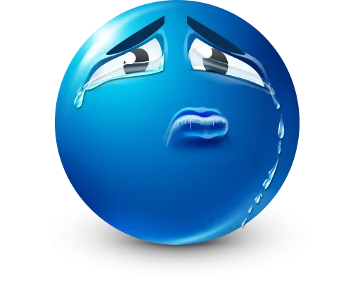 Стикер 34 Blue Emotions