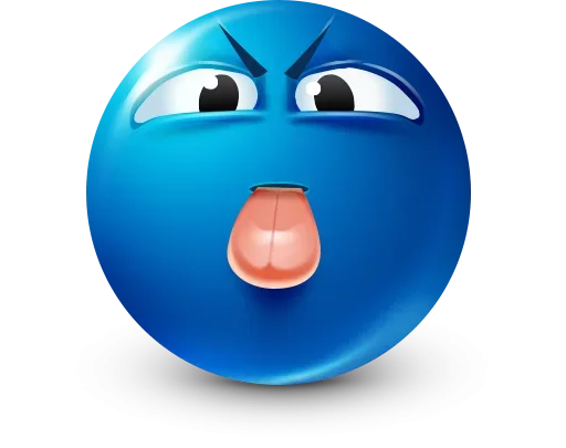 Стикер 30 Blue Emotions