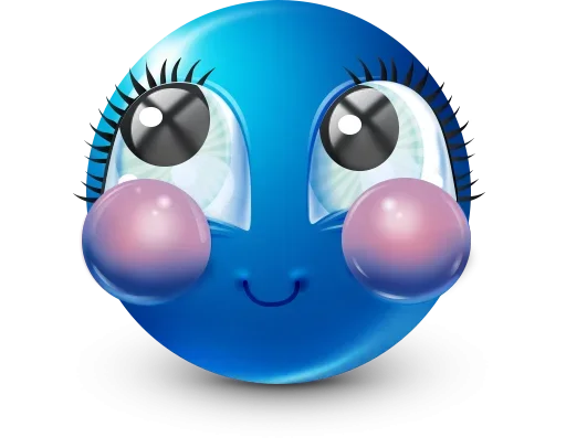 Стикер 57 Blue Emotions