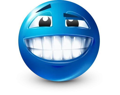 Стикер 42 Blue Emotions