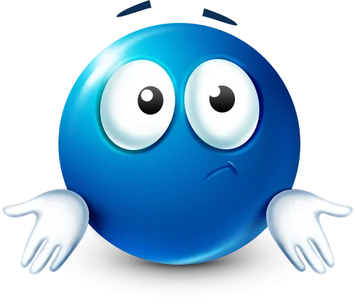 Стикер 58 Blue Emotions
