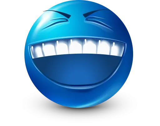 Стикер 18 Blue Emotions